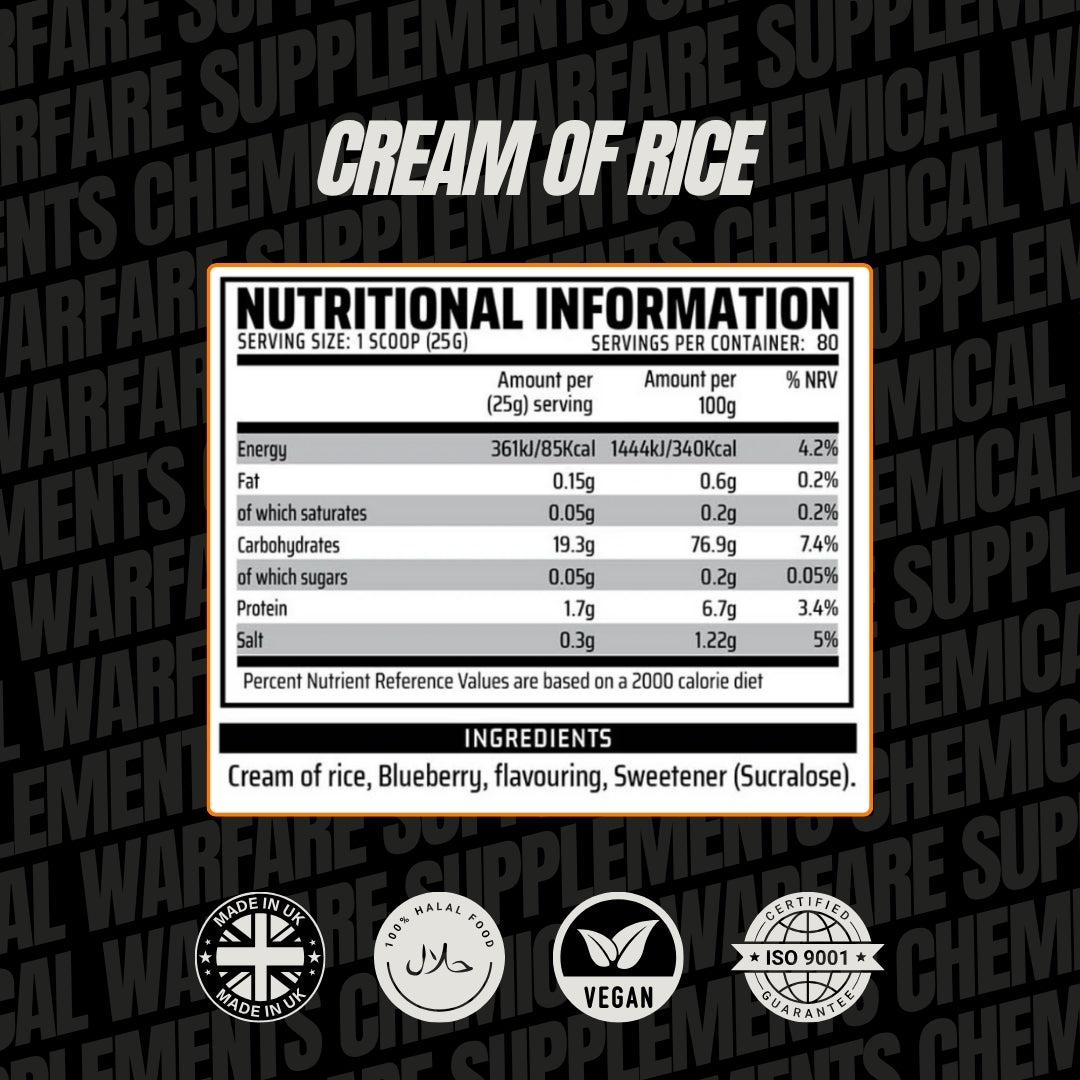 Chemical Warfare Cream Of Rice 2kg - MyGymSupplements
