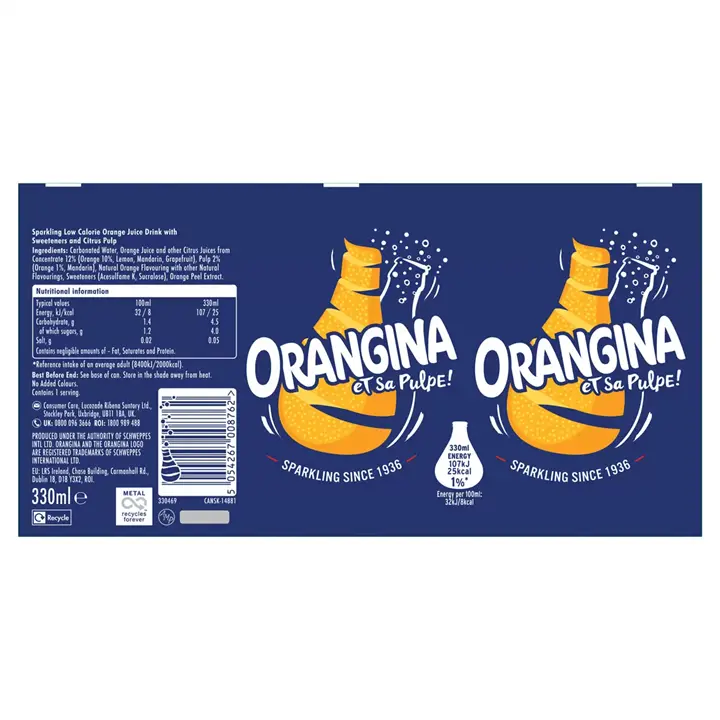 Orangina 24x330ml - MyGymSupplements