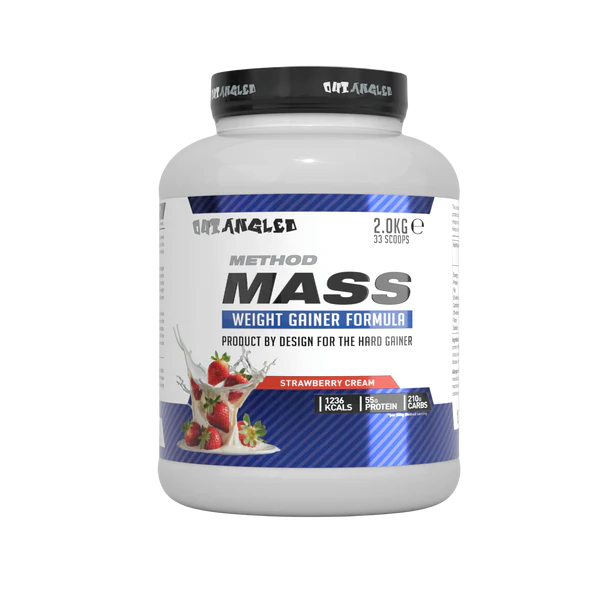 Outangled Method Mass - 2kg / Strawberry Cream - Weight Gainer Powder