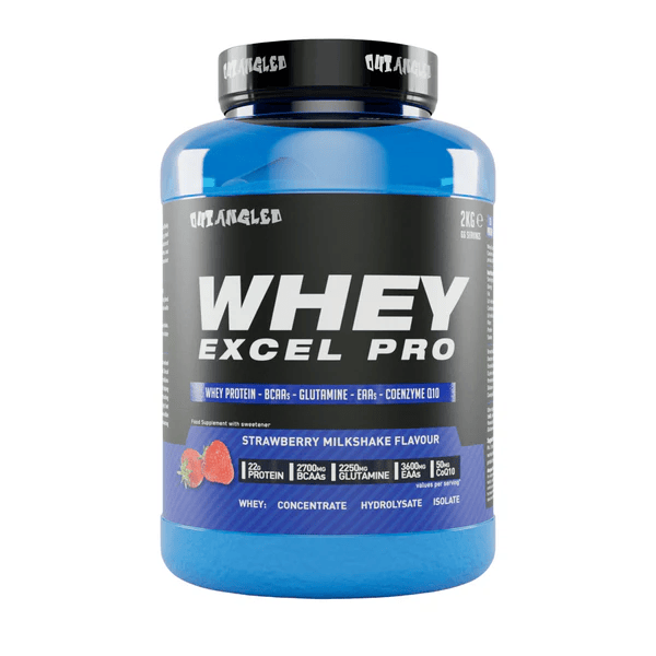 Outangled Whey Excel Pro - 2kg / Strawberry - Whey Protein Powder