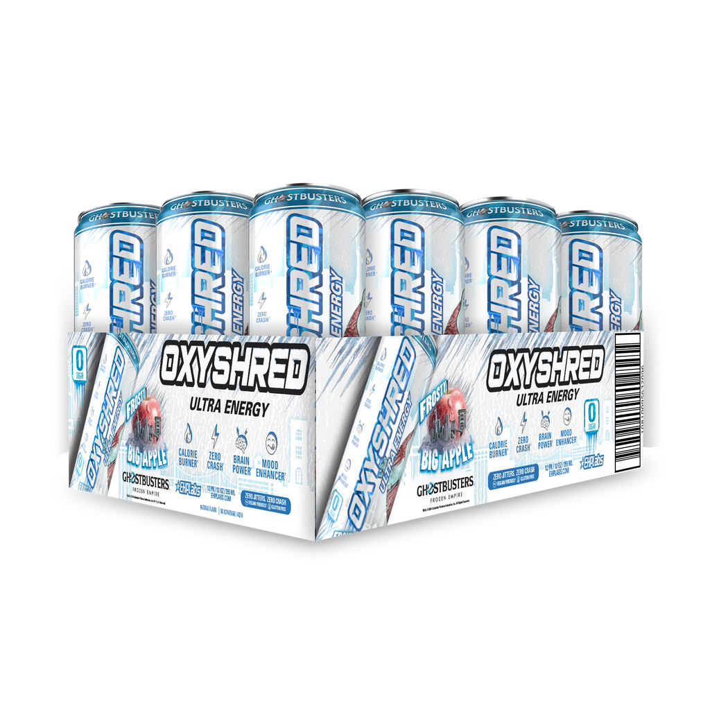 EHP Labs Oxyshred Ultra Energy Drink 12x330ml - 12x355ml / Peach Candy Rings - Energy Ready-to-Drinks