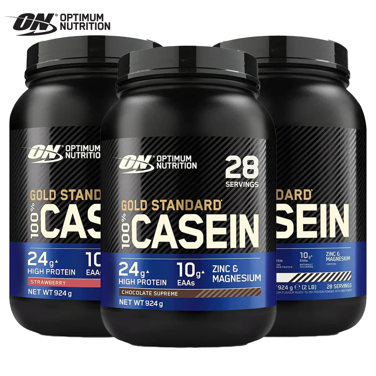 Optimum Nutrition Gold Standard 100% Casein 924g Supreme - 896g / Chocolate - Micellar Casein Protein Powder