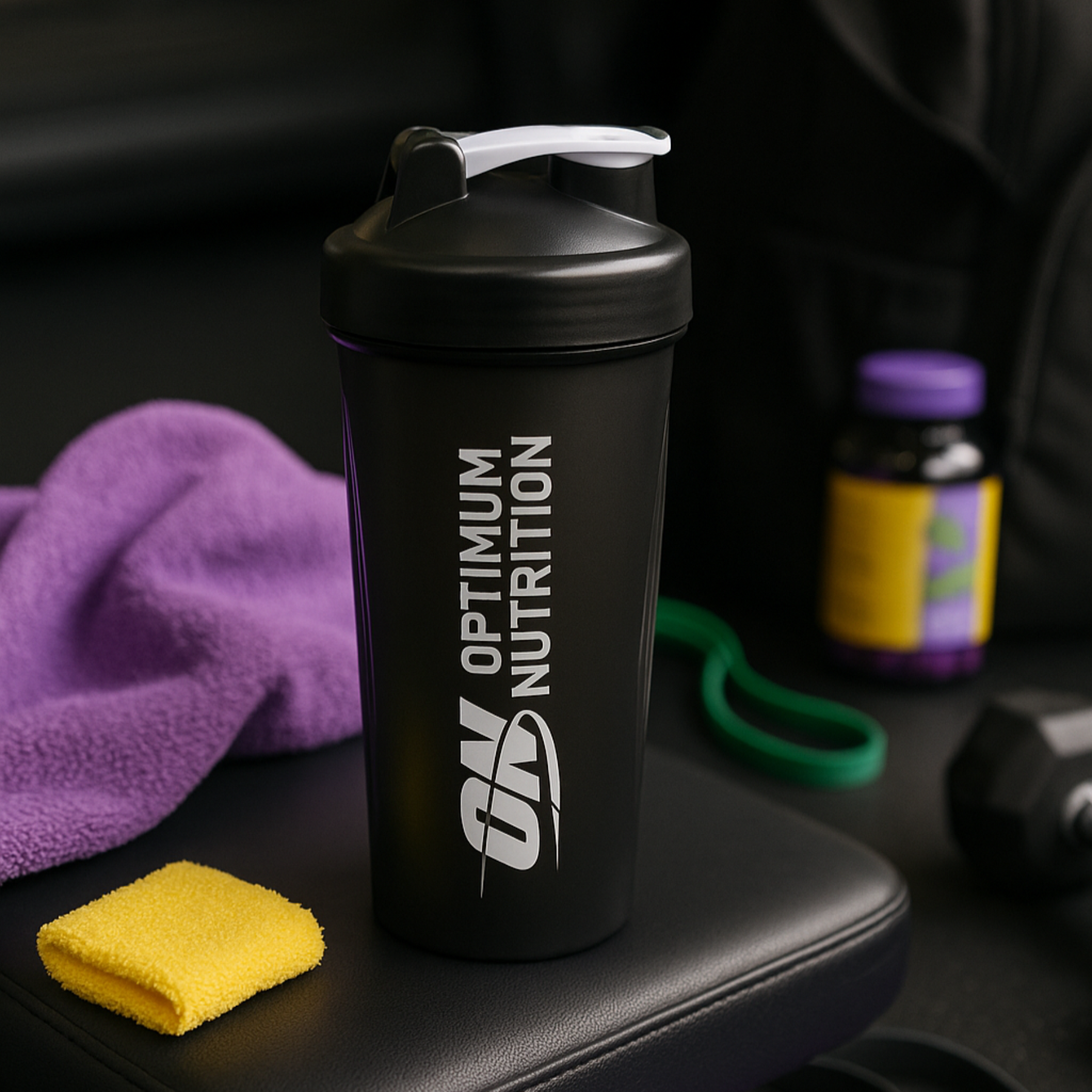 Optimum Nutrition Shaker - 600ml / Black - Shaker Bottle (Less Than 2 Litres) Packs