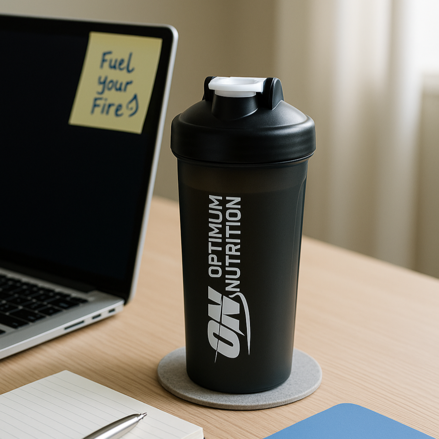 Optimum Nutrition Shaker - 600ml / Black - Shaker Bottle (Less Than 2 Litres) Packs