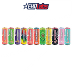 Colorful EHP Labs OxyShred Ultra Energy Drink RTD cans for thermogenic fat and immune support