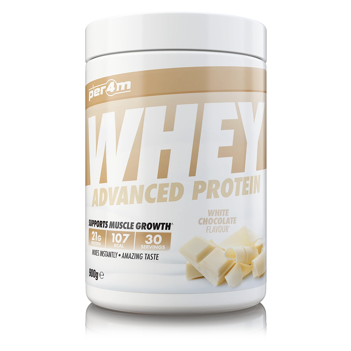 Per4m Advanced Whey Protein - 900g / White Chocolate - Whey Protein Powder