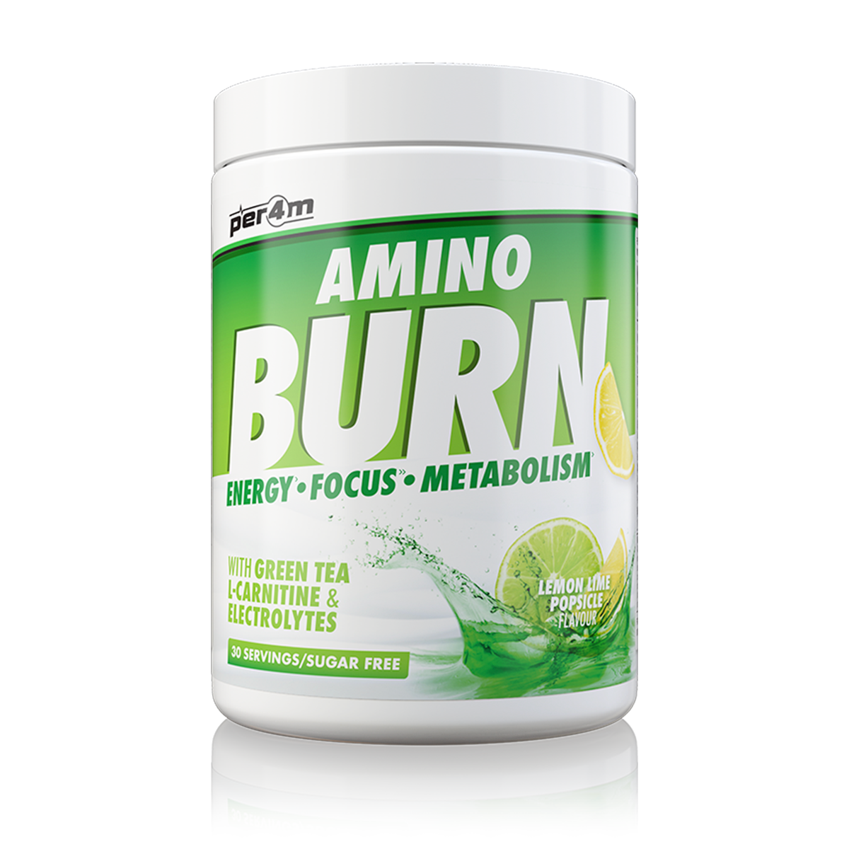 Per4m Amino Burn 240g Lemon Lime Popsicle