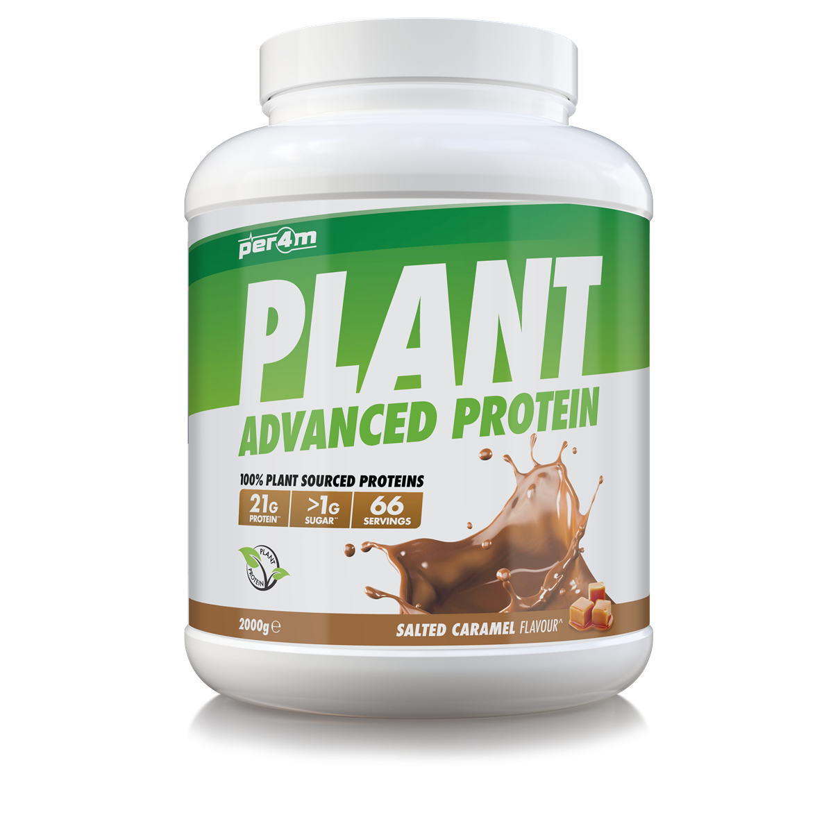 Per4m Plant Protein - 2kg / Salted Caramel - Vegan Protein Powder