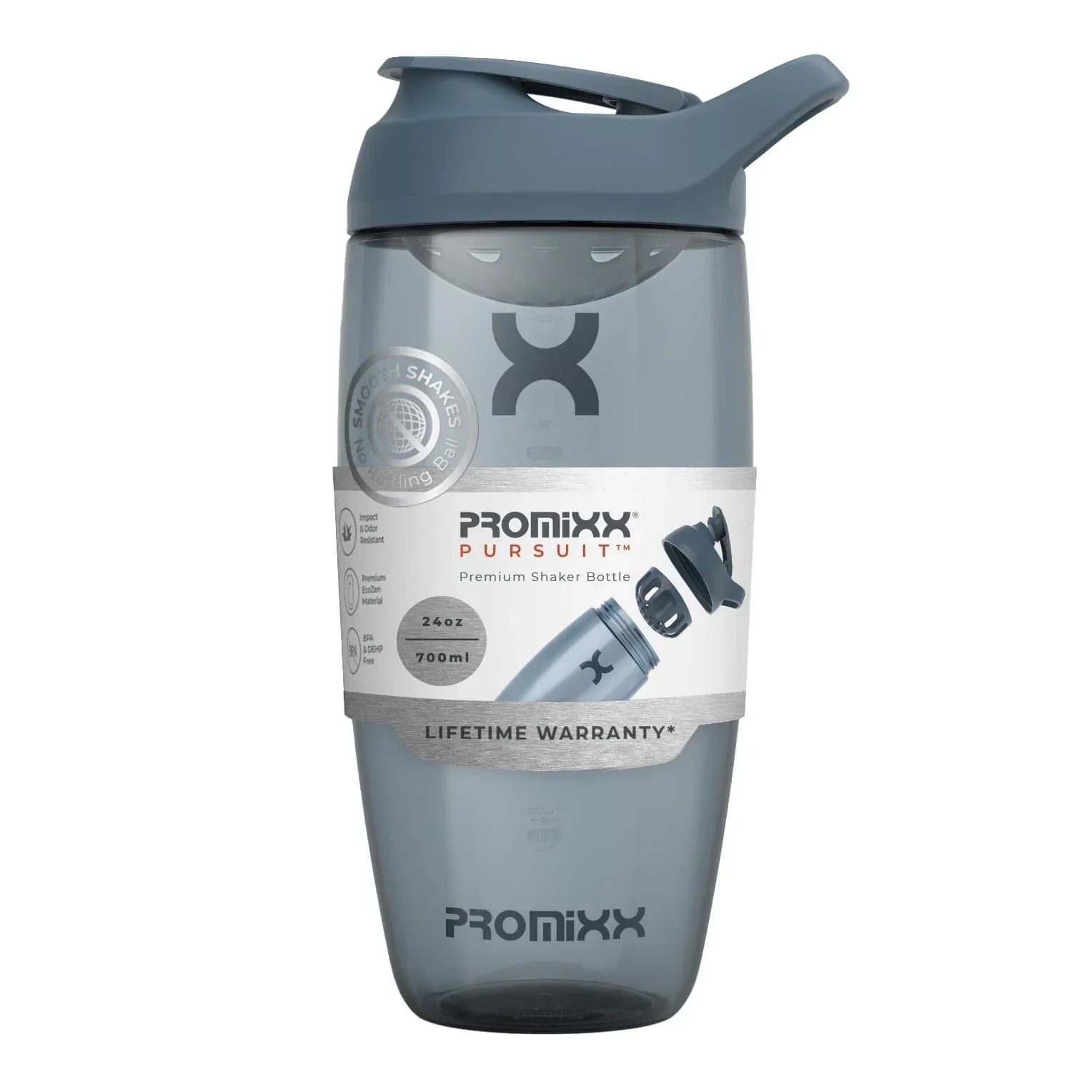PROMiXX Pursuit EcoZen Shaker Bottle - 700ml / Midnight Blue - Shaker Bottle (Less Than 2 Litres)