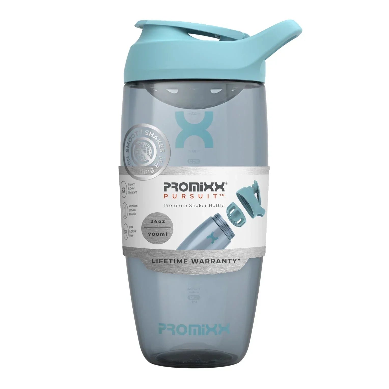 PROMiXX Pursuit EcoZen Shaker Bottle - 700ml / Ocean Calm Blue - Shaker Bottle (Less Than 2 Litres)