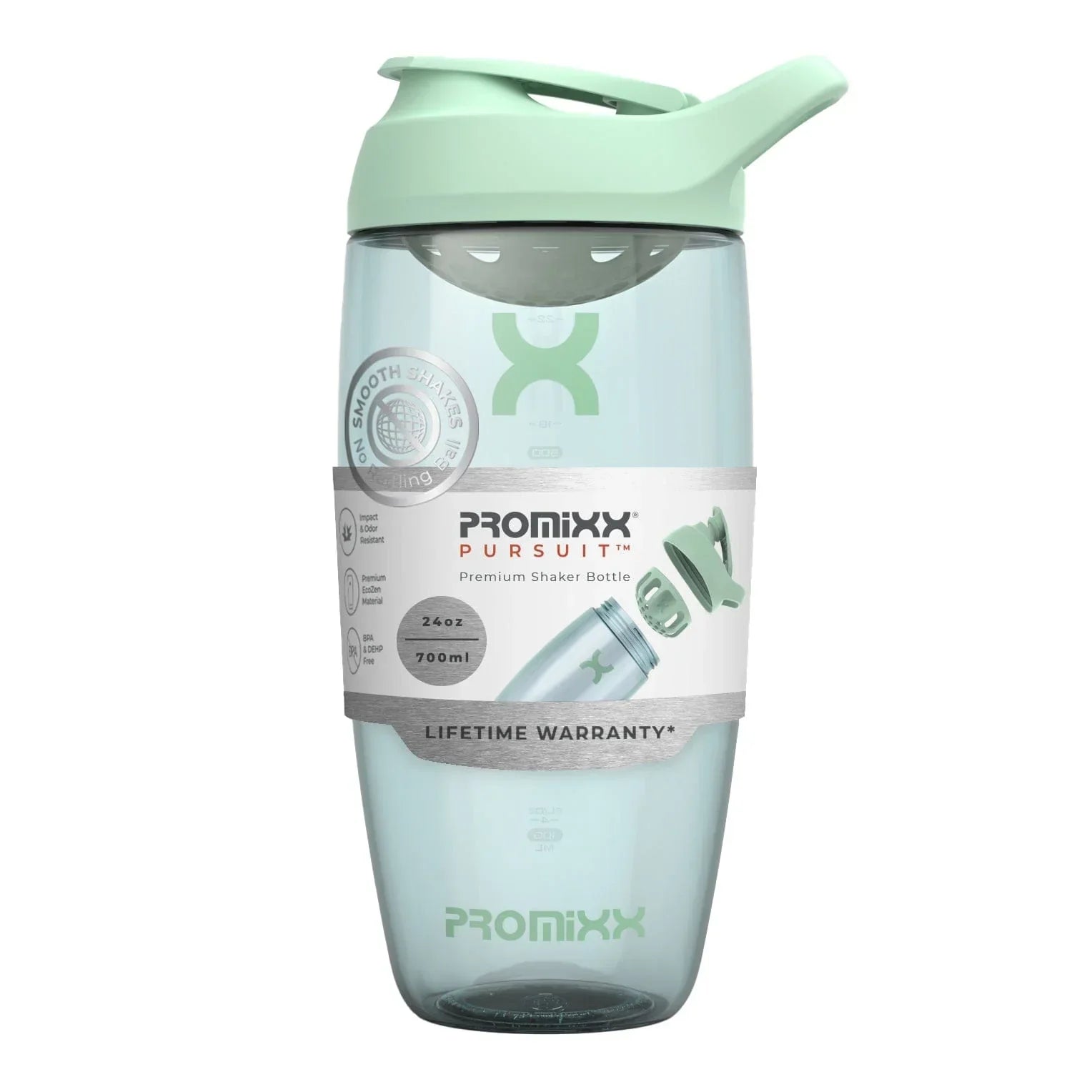 PROMiXX Pursuit EcoZen Shaker Bottle - 700ml / Seagrass Green - Shaker Bottle (Less Than 2 Litres)