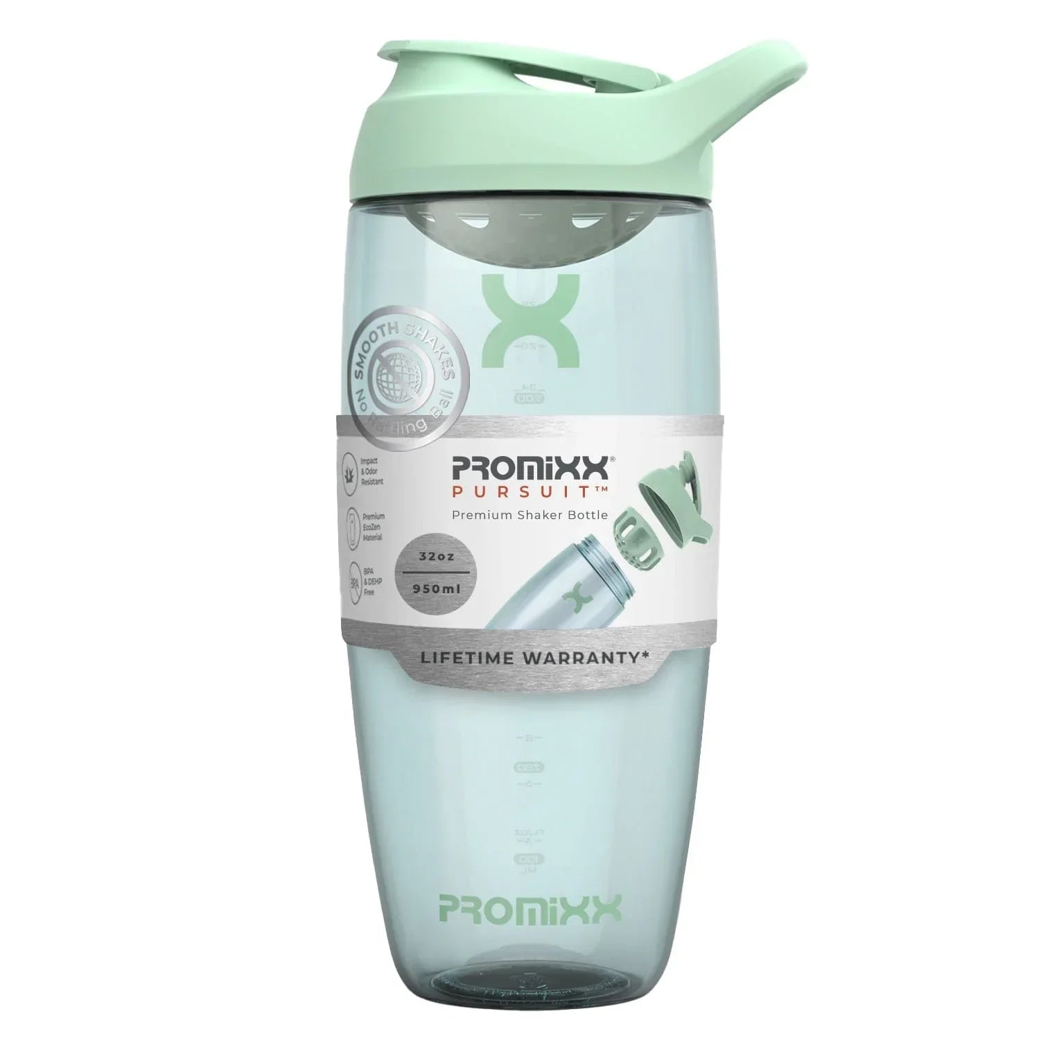 PROMiXX Pursuit EcoZen Shaker Bottle - 950ml / Seagrass Green - Shaker Bottle (Less Than 2 Litres)