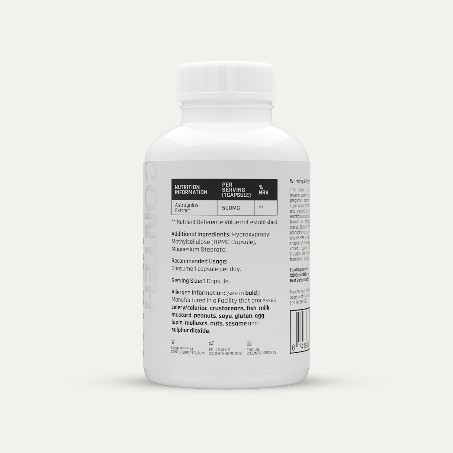 Conteh Sports Astragalus (ules) - 120 Caps