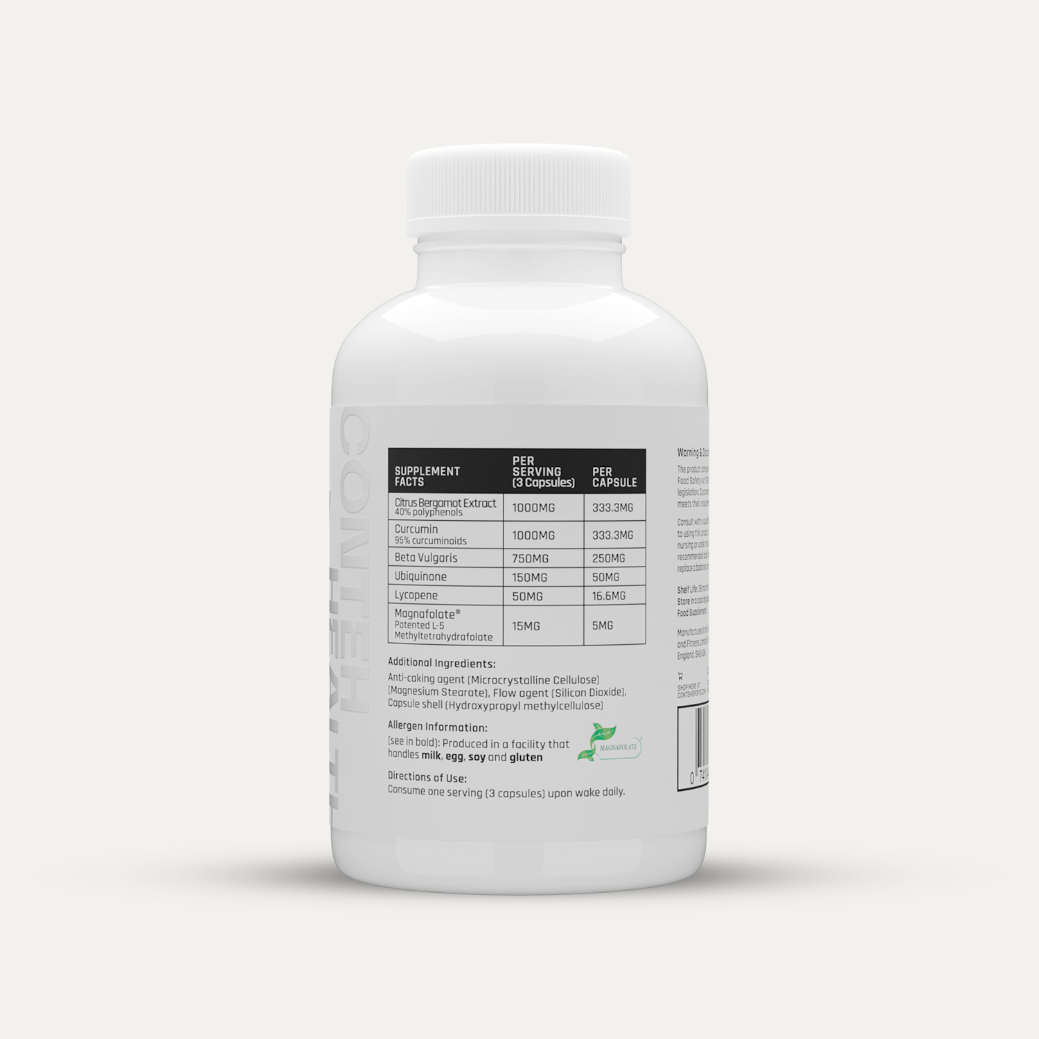 Conteh Sports Circulatory Complete - 90 Caps - Cardiovascular Support Capsules