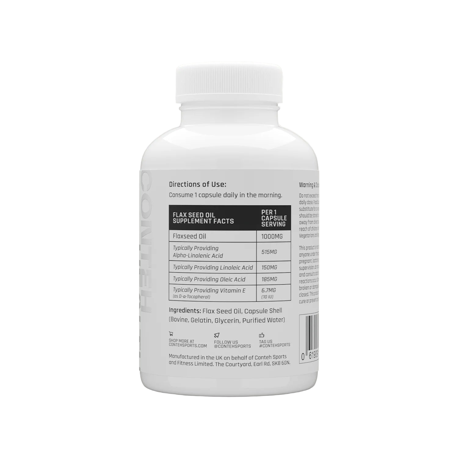 Conteh Sports Flax Seed Oil 60 Caps