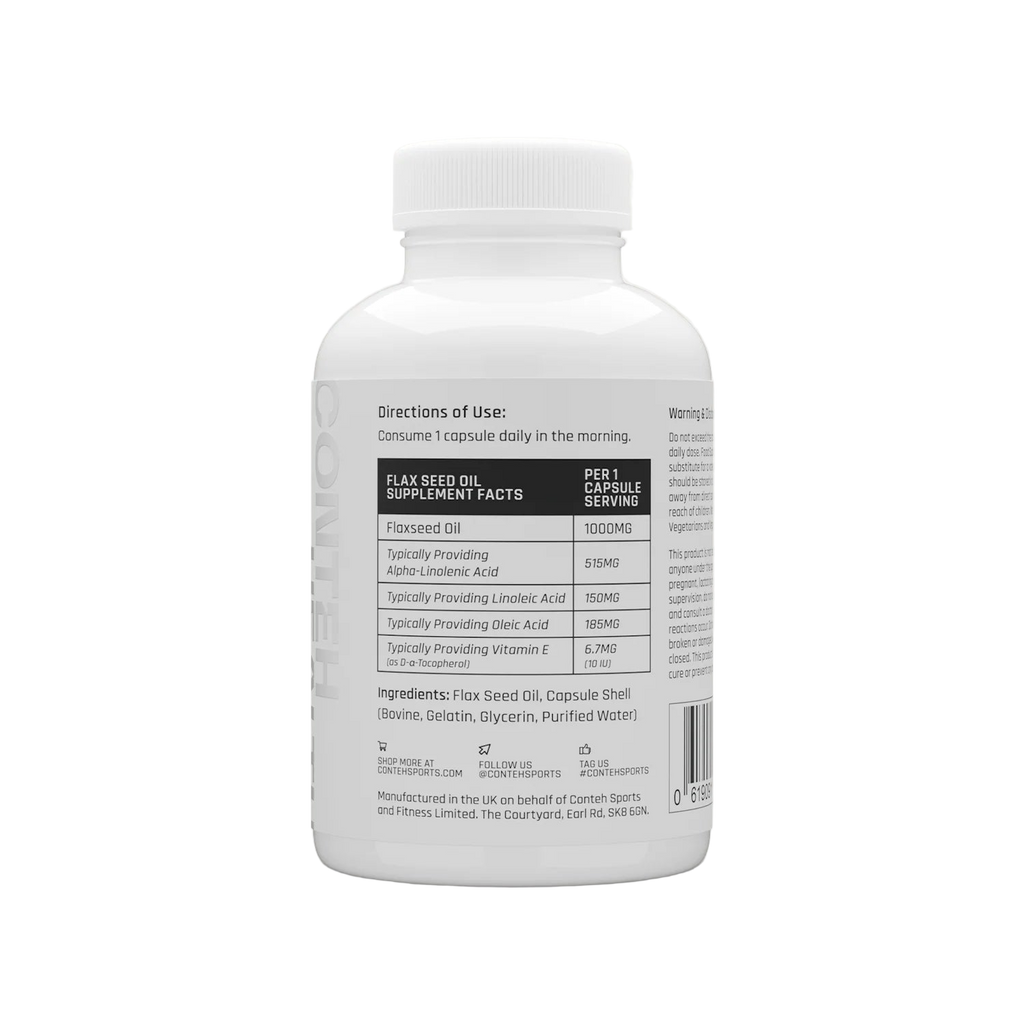 Conteh Sports Flax Seed Oil 60 Caps - MyGymSupplements