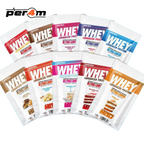 Variety pack of Per4m Advanced Whey Protein Sachets in different flavors