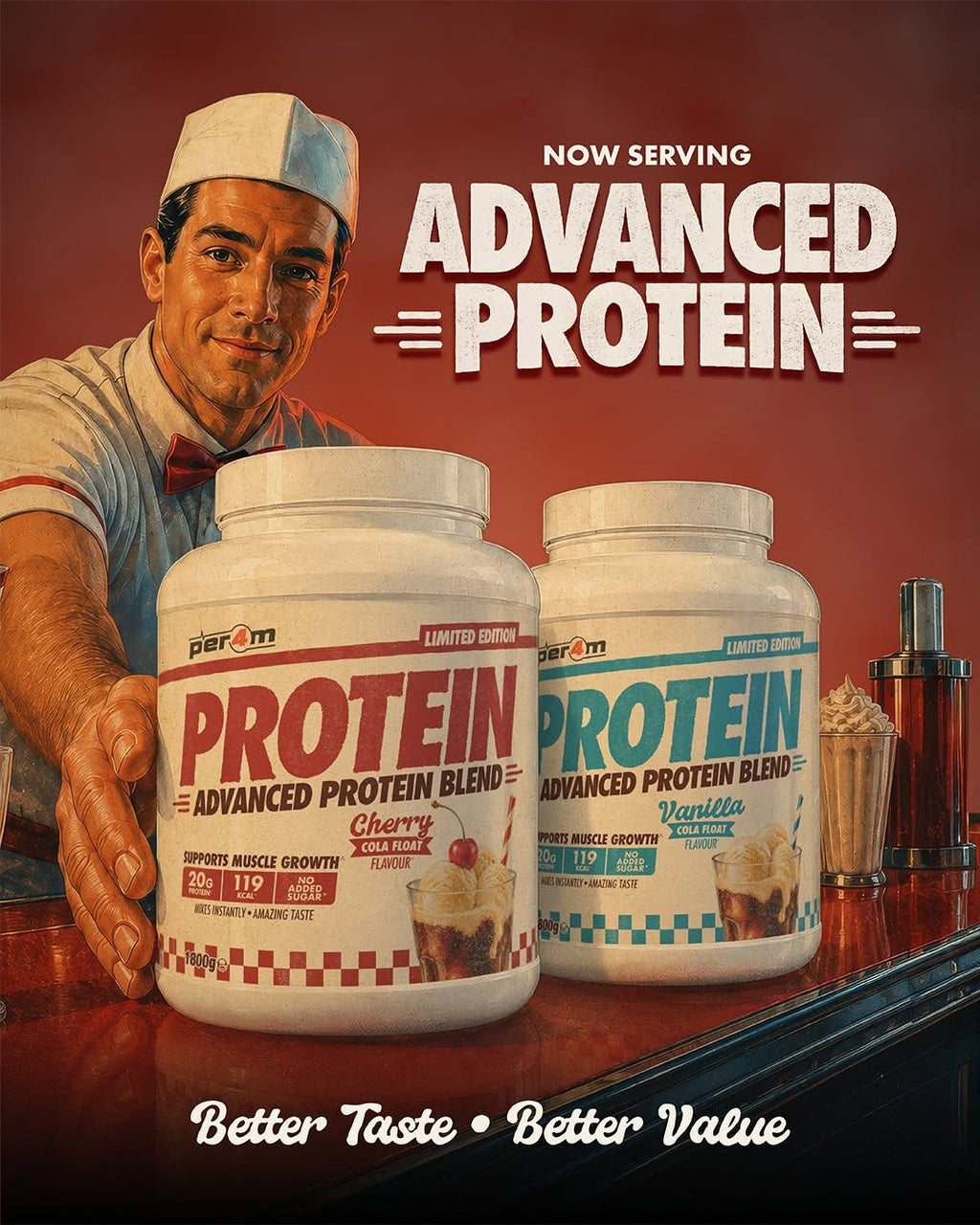 PER4M Advanced Protein - 5-Source Protein Blend