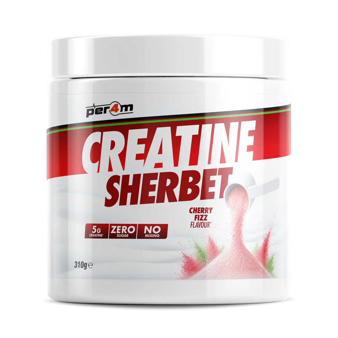 Per4m Creatine Sherbet - Fizzy 5g Creatine - No Water Needed
