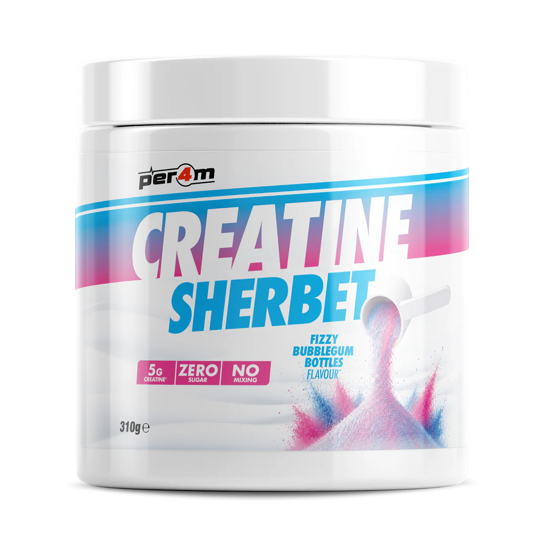 Per4m Creatine Sherbet - Fizzy 5g Creatine - No Water Needed