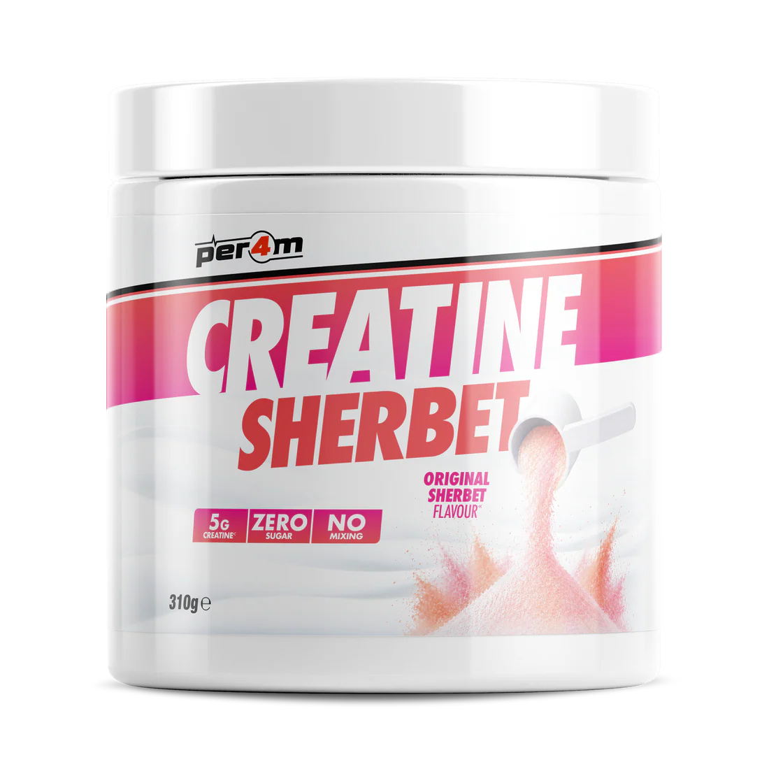 Per4m Creatine Sherbet - Fizzy 5g Creatine - No Water Needed