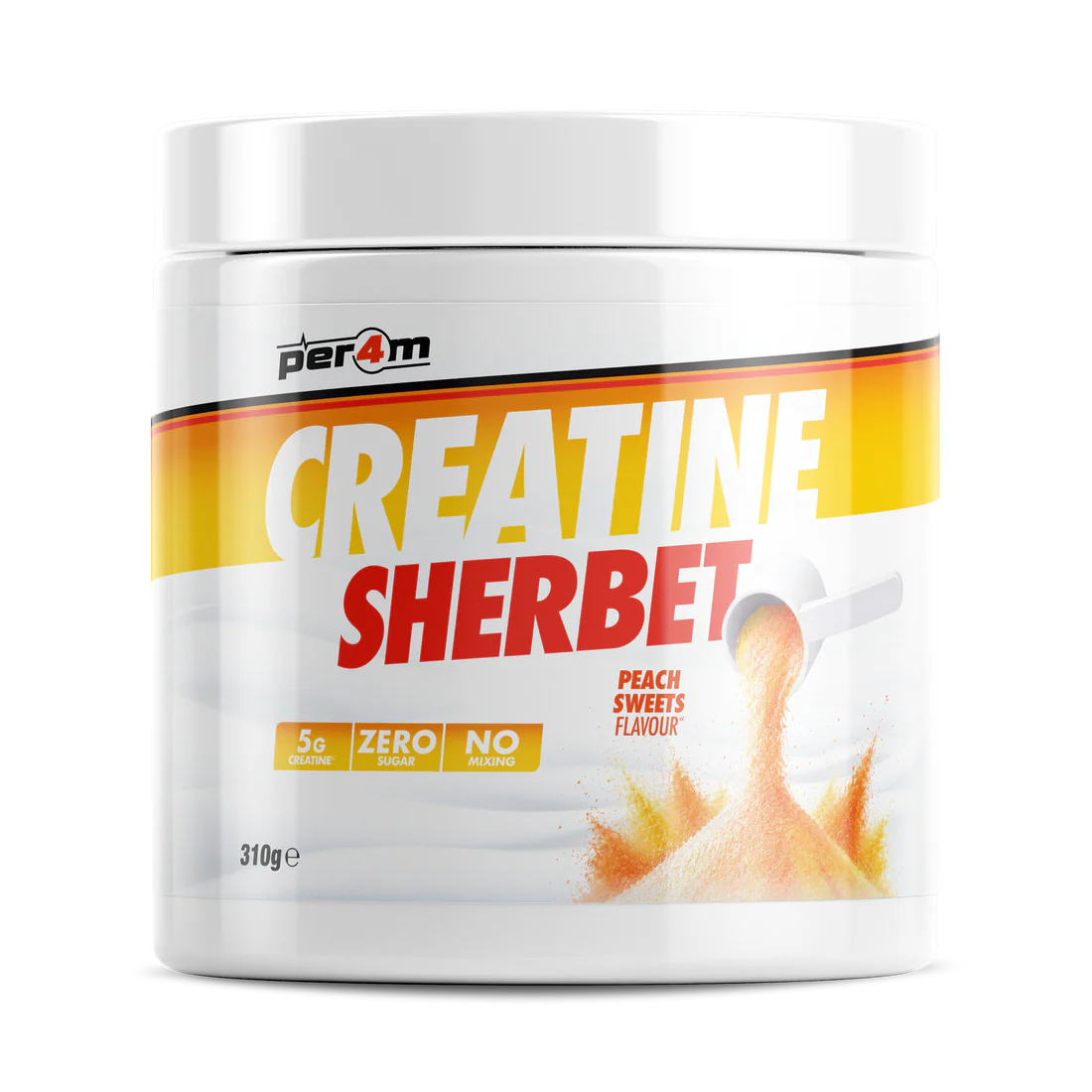 Per4m Creatine Sherbet - Fizzy 5g Creatine - No Water Needed
