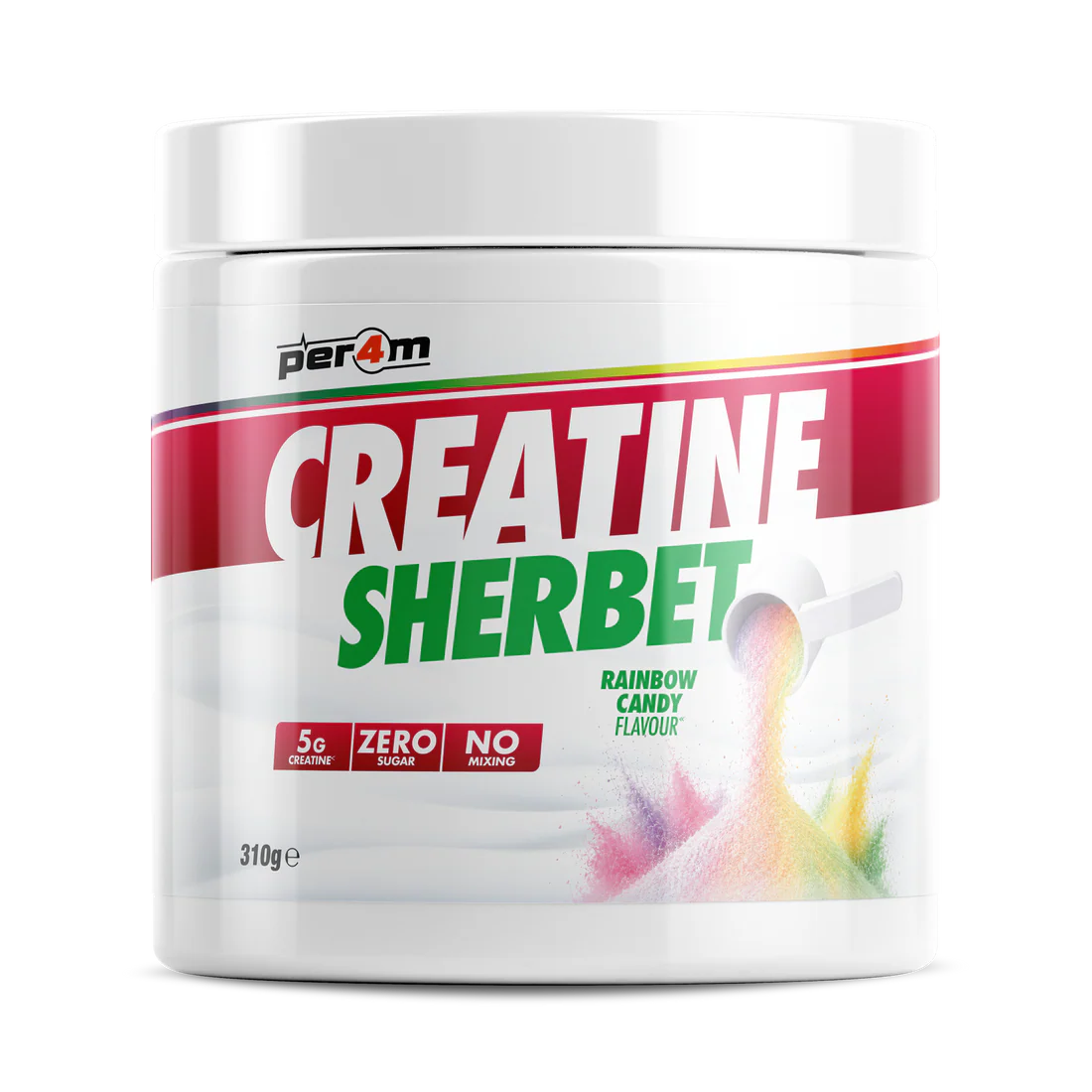 Per4m Creatine Sherbet - Fizzy 5g Creatine - No Water Needed