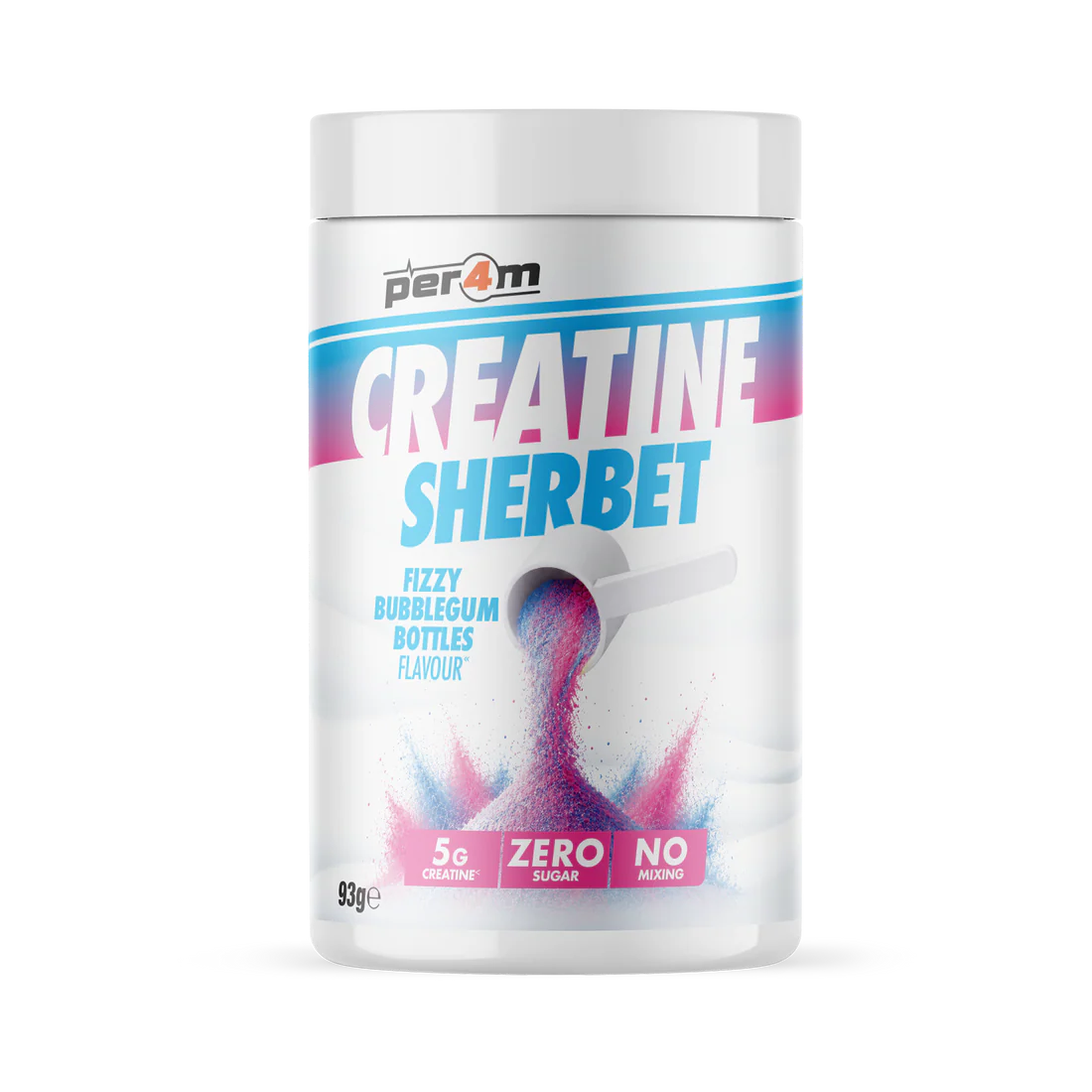 Per4m Creatine Sherbet - Fizzy 5g Creatine - No Water Needed