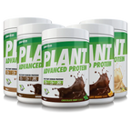 Per4m Plant Protein 908g dairy free containers with various flavors for plant-based protein boost
