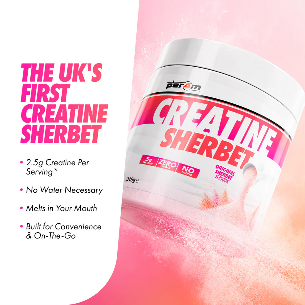 Per4m Creatine Sherbet - Fizzy 5g Creatine - No Water Needed