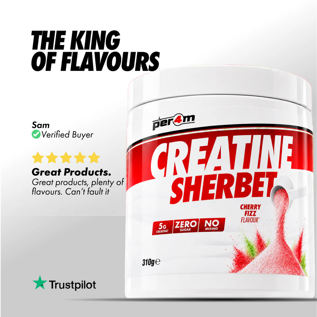 Per4m Creatine Sherbet - Fizzy 5g Creatine - No Water Needed
