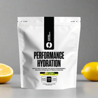 White pouch of Marchon Supplements Performance Hydration with electrolyte blend for muscle function