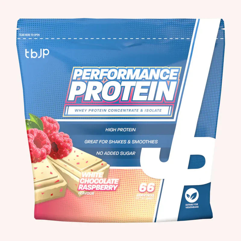 Trained By JP Performance Protein - 2kg / White Chocolate Raspberry - Whey Protein Powder