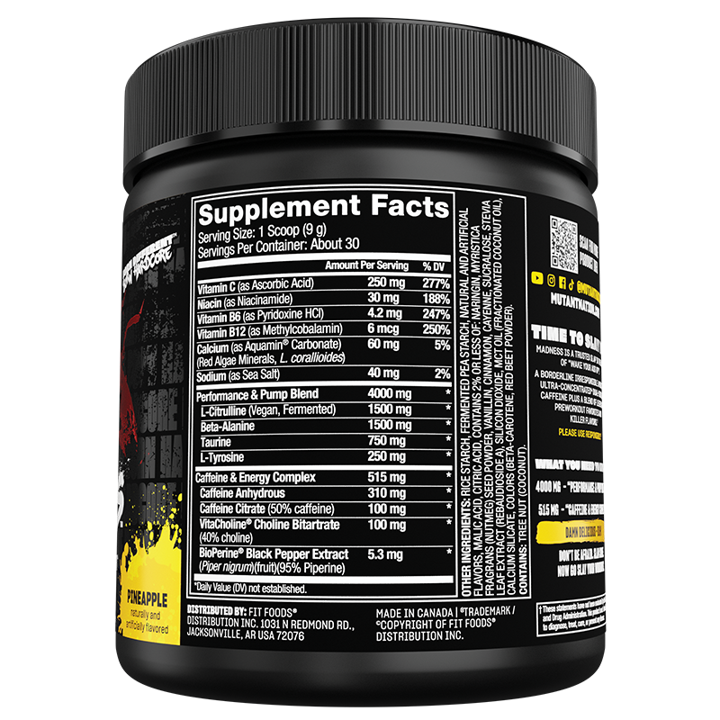 Mutant Madness - Pre-Workout Powder