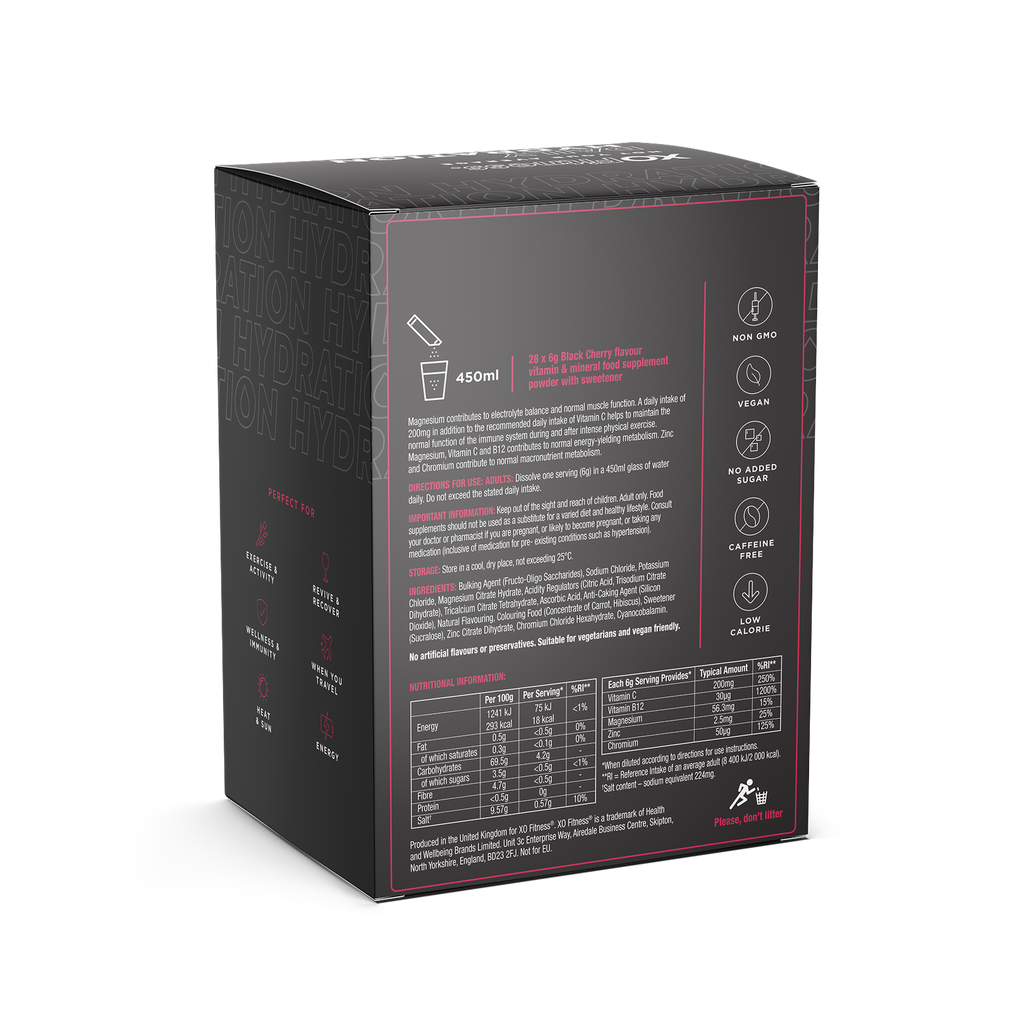 XO Fitness Hydration Sachet 28x6g