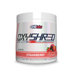 Strawberry flavored EHP Labs OxyShred Non-Stim fat burner powder for fat loss