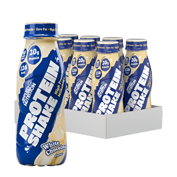 Applied Nutrition High Protein Shake - 8x330ml / White Chocolate - Whey Protein Ready-to-Drinks