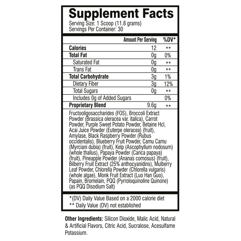 Muscle Rage Pure - 345g / Strawberry Kiwi - Greens Powder