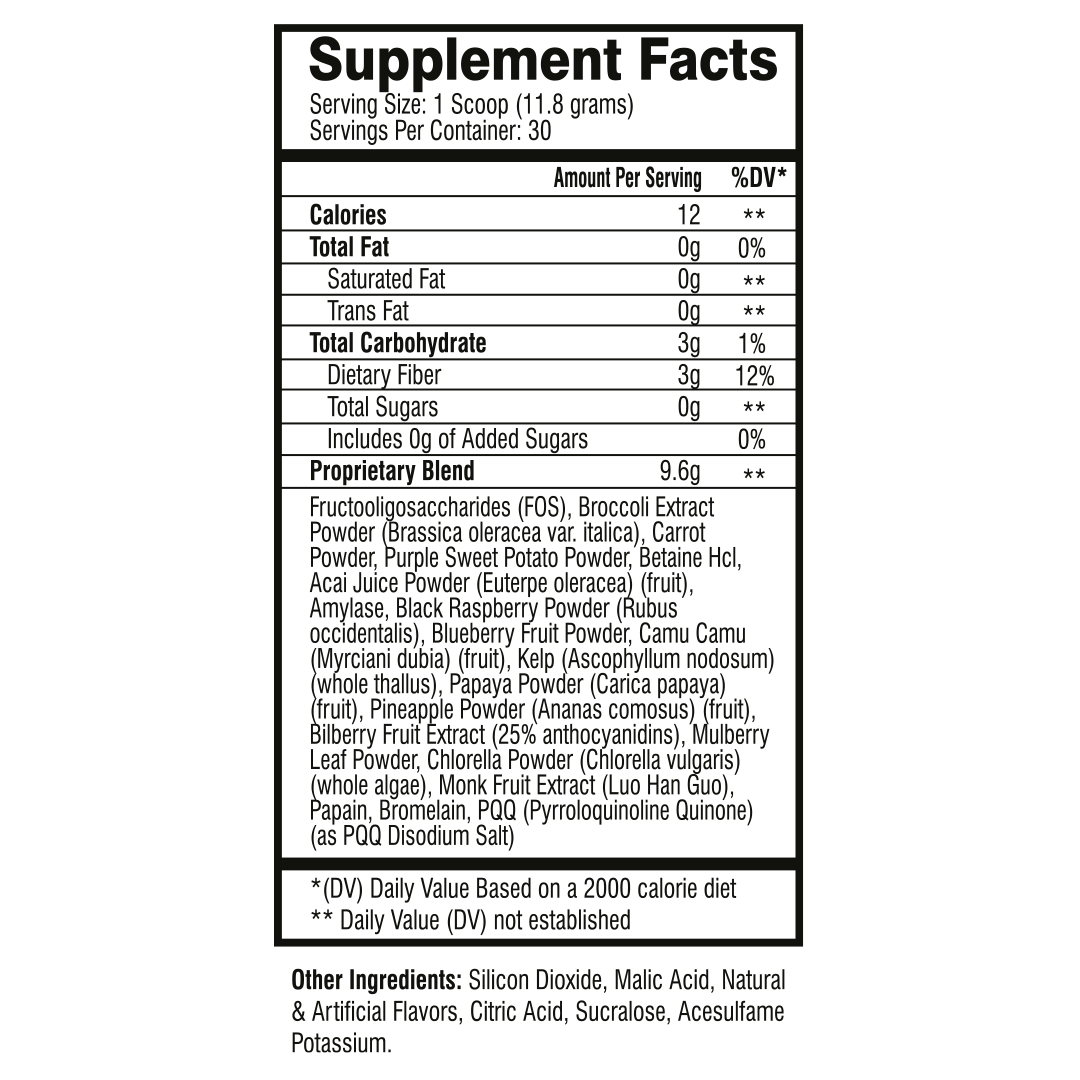 Muscle Rage Pure - 345g / Strawberry Kiwi - Greens Powder
