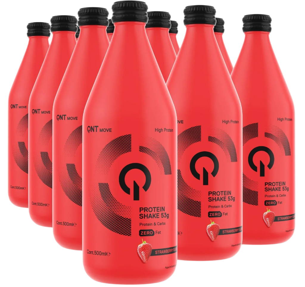 QNT 53g Protein Shake - 12x500ml / Strawberry - Diet Shakes