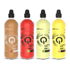 Four QNT L-Carnitine 2000mg zero-sugar fruit drinks in different flavors