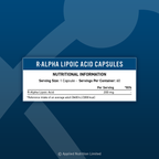 Applied Nutrition R-ALA R-ALPHA Lipoic Acid - 60 Caps - Alpha Lipoic Acid Capsules