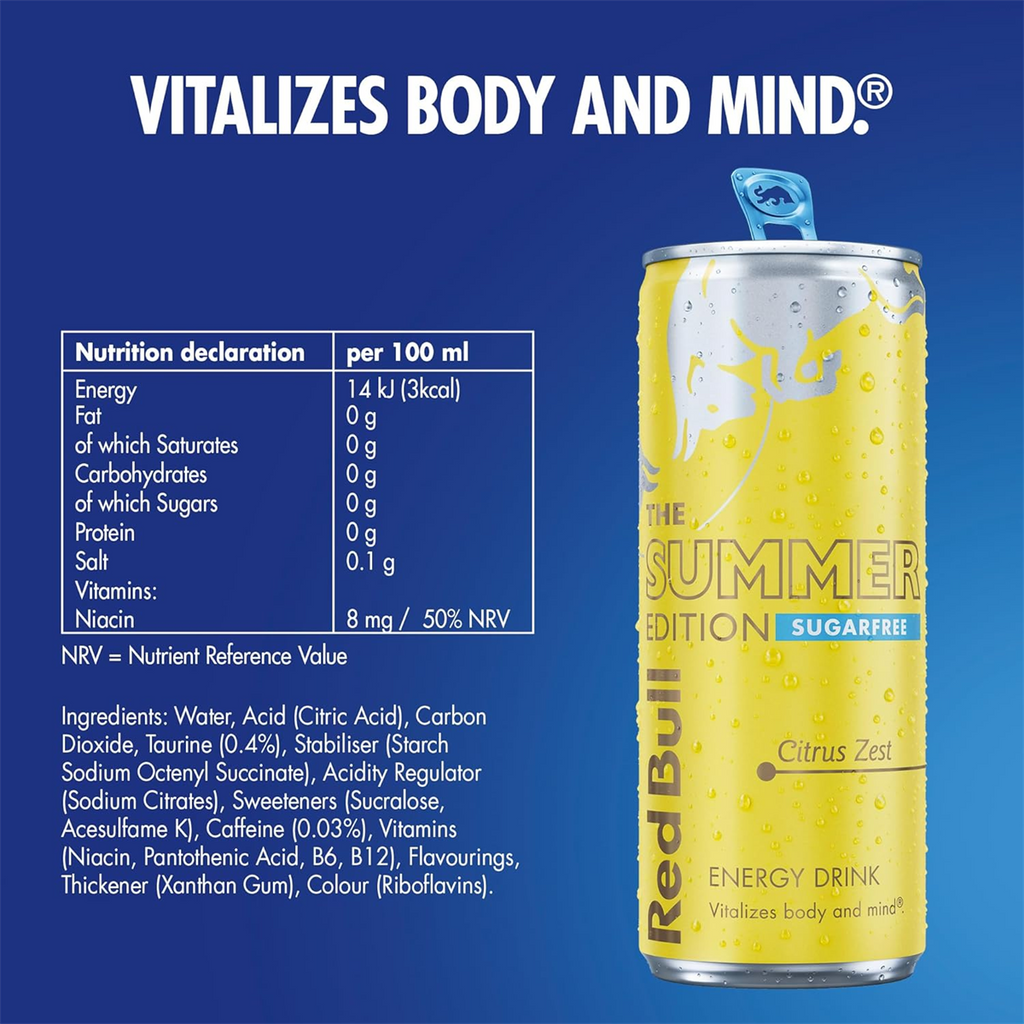 Red Bull Sugarfree Energy Drink 12 x 355ml