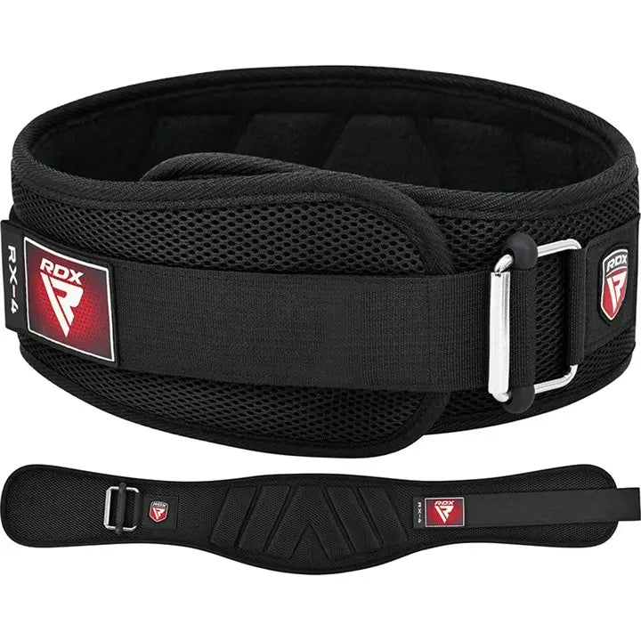 RDX Weight Lifting Belt Eva Curve Rx4 - L / Black - Weight Lifting Belt