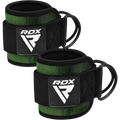 RDX Gym Ankle Pro A4 Pair Army Green - Army Green (Pair) - Ankle Straps