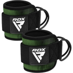 RDX Gym Ankle Pro A4 Pair Army Green - Army Green (Pair) - Ankle Straps