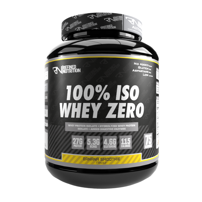 Refined Nutrition 100% Iso Whey Zero - Whey Protein Isolate Powder