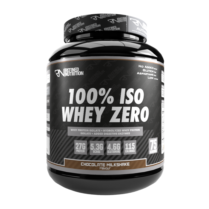 Refined Nutrition 100% Iso Whey Zero - Whey Protein Isolate Powder