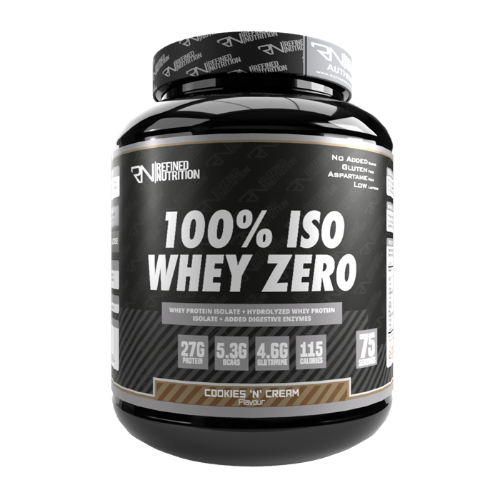Refined Nutrition 100% Iso Whey Zero - Whey Protein Isolate Powder