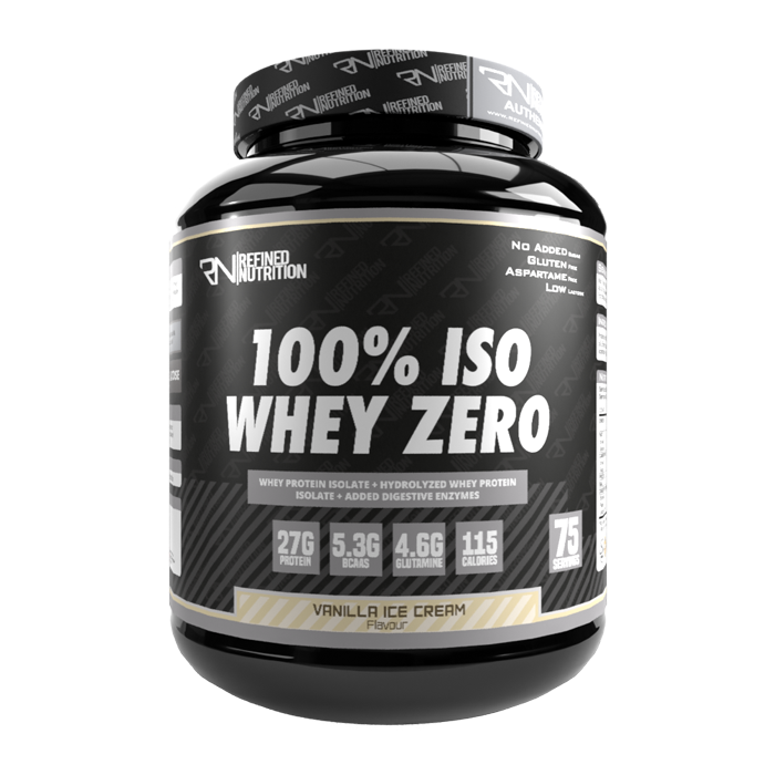 Refined Nutrition 100% Iso Whey Zero - Whey Protein Isolate Powder